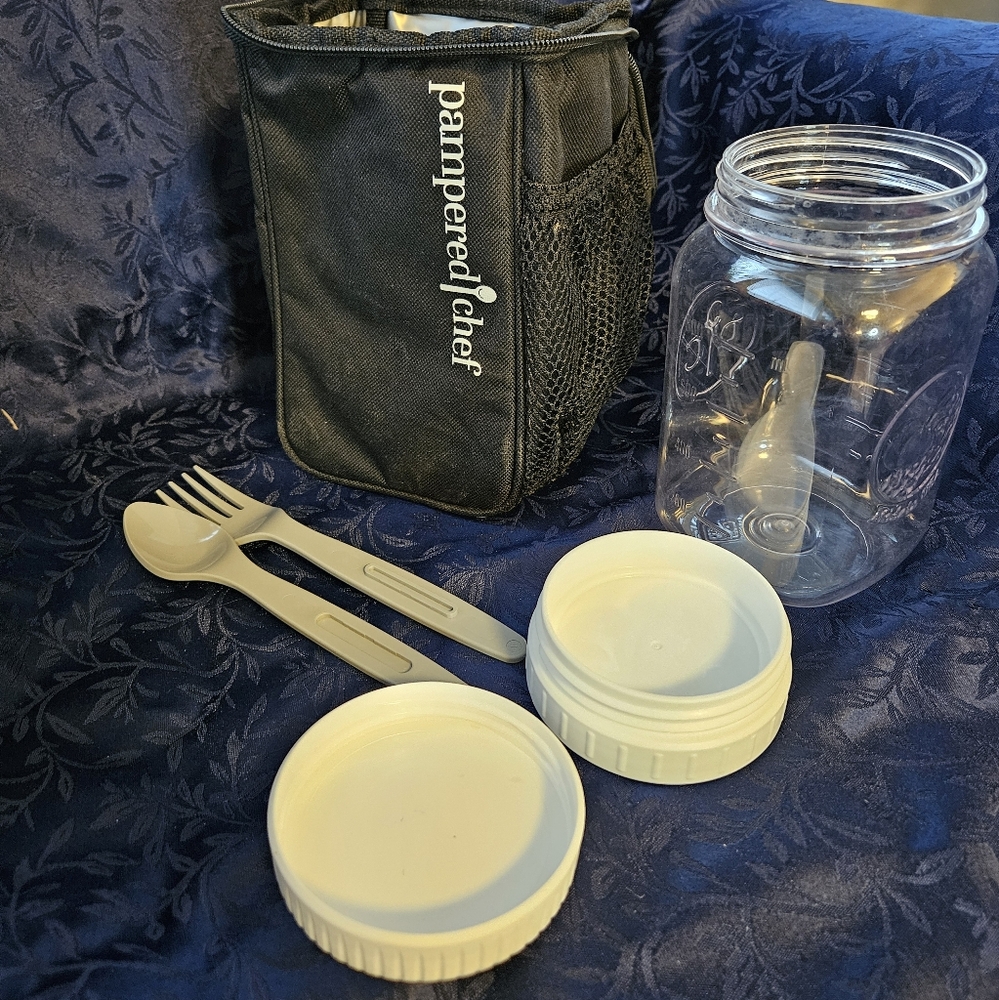 Pampered Chef Make & Take Snack Jar Set